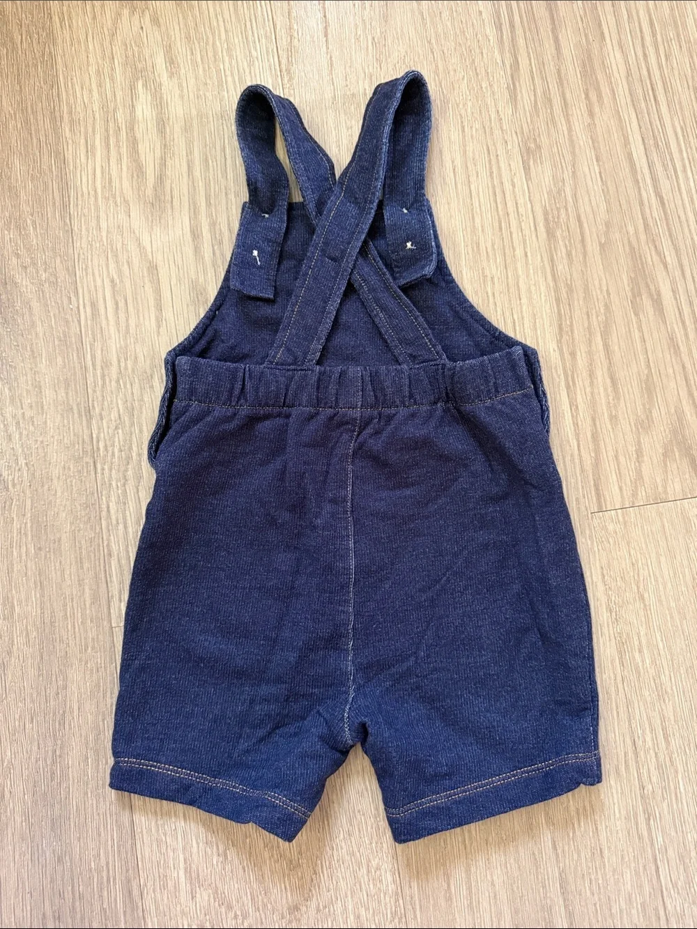 Pekkle Navy Baby Overalls Romper with Boat & Elephant Embroidery 18 Months